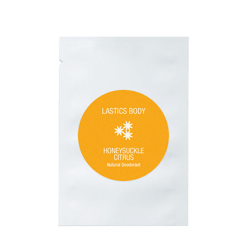 Single Serve Packet: Honeysuckle Citrus Natural Deodorant | LASTICS BODY
