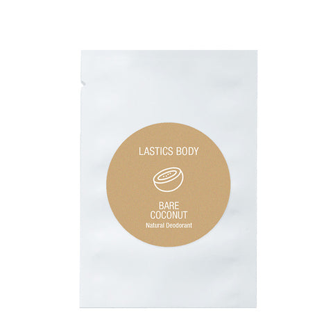Single Serve Pack: Bare Coconut Unscented Natural Deodorant | LASTICS BODY